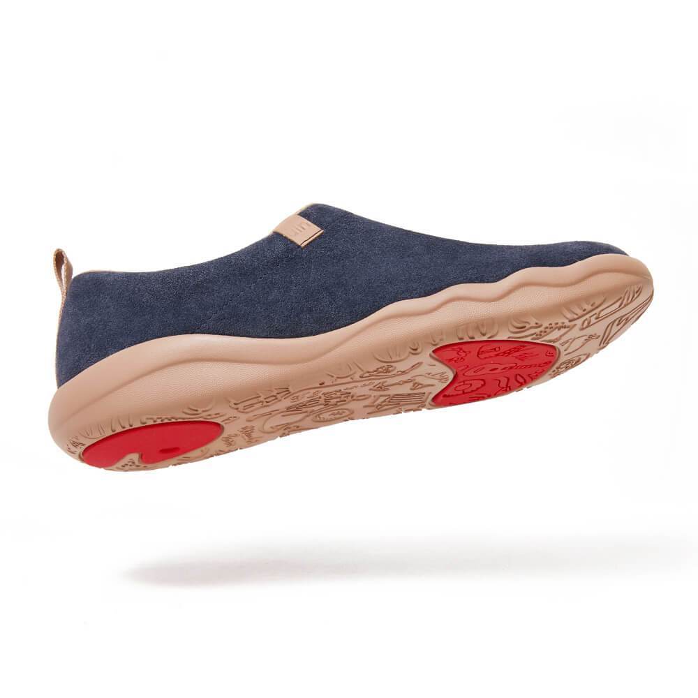 Toledo II Deep Blue Cow Suede Men - Image 8