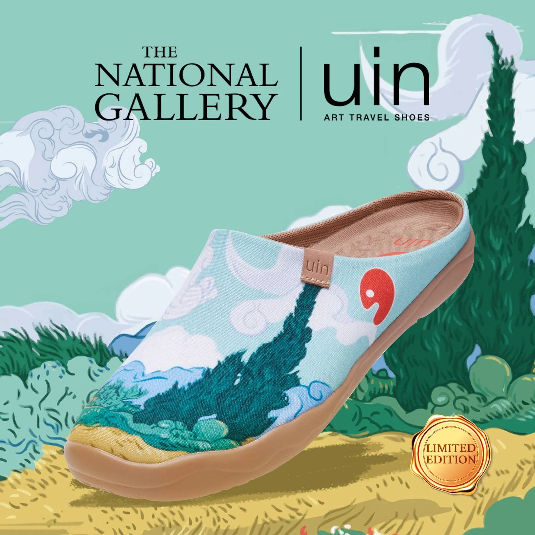 Van Gogh Wheatfield with Cypresses Malaga Men - Image 2