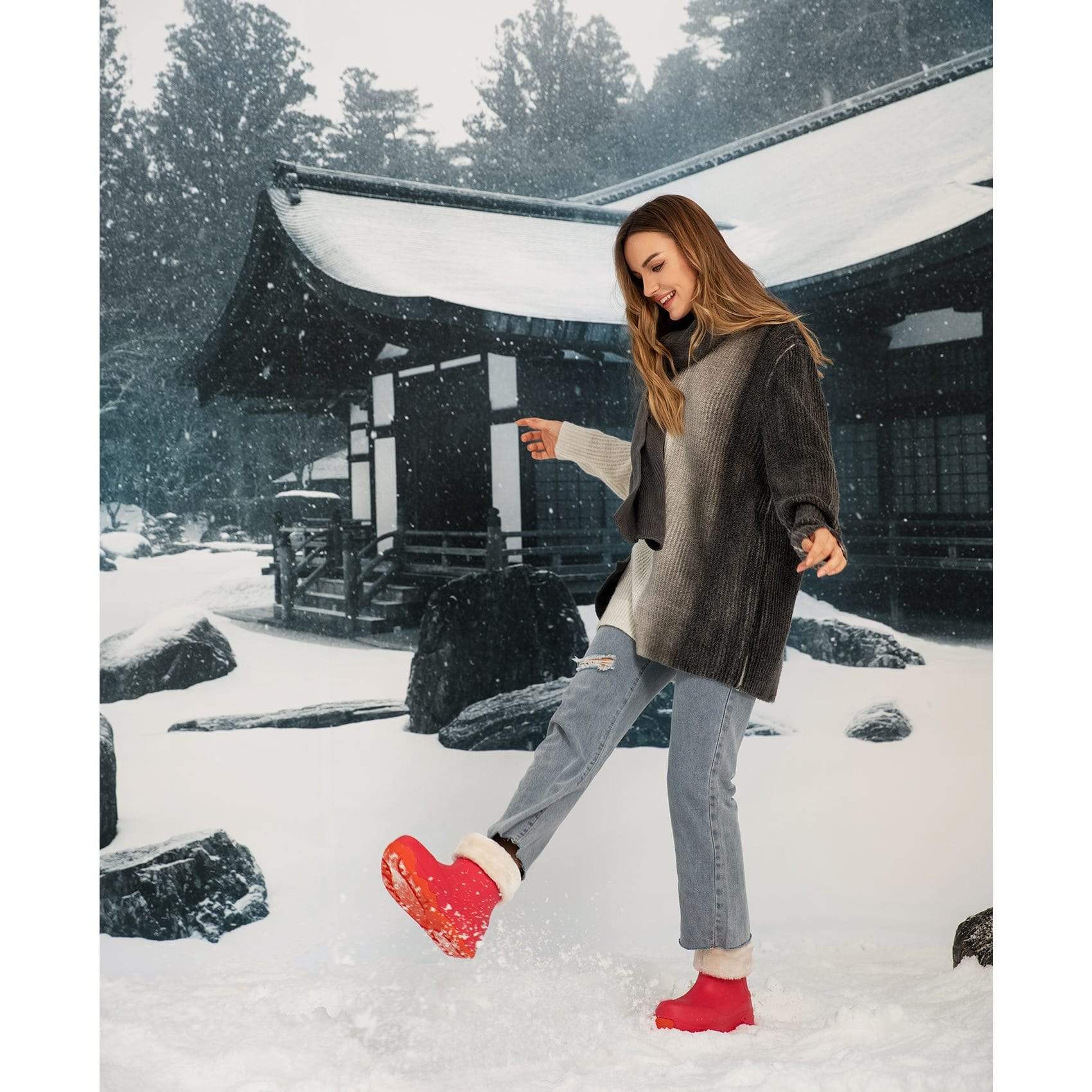 Cerise Boots with Napped Linings Navarra Women - Image 3