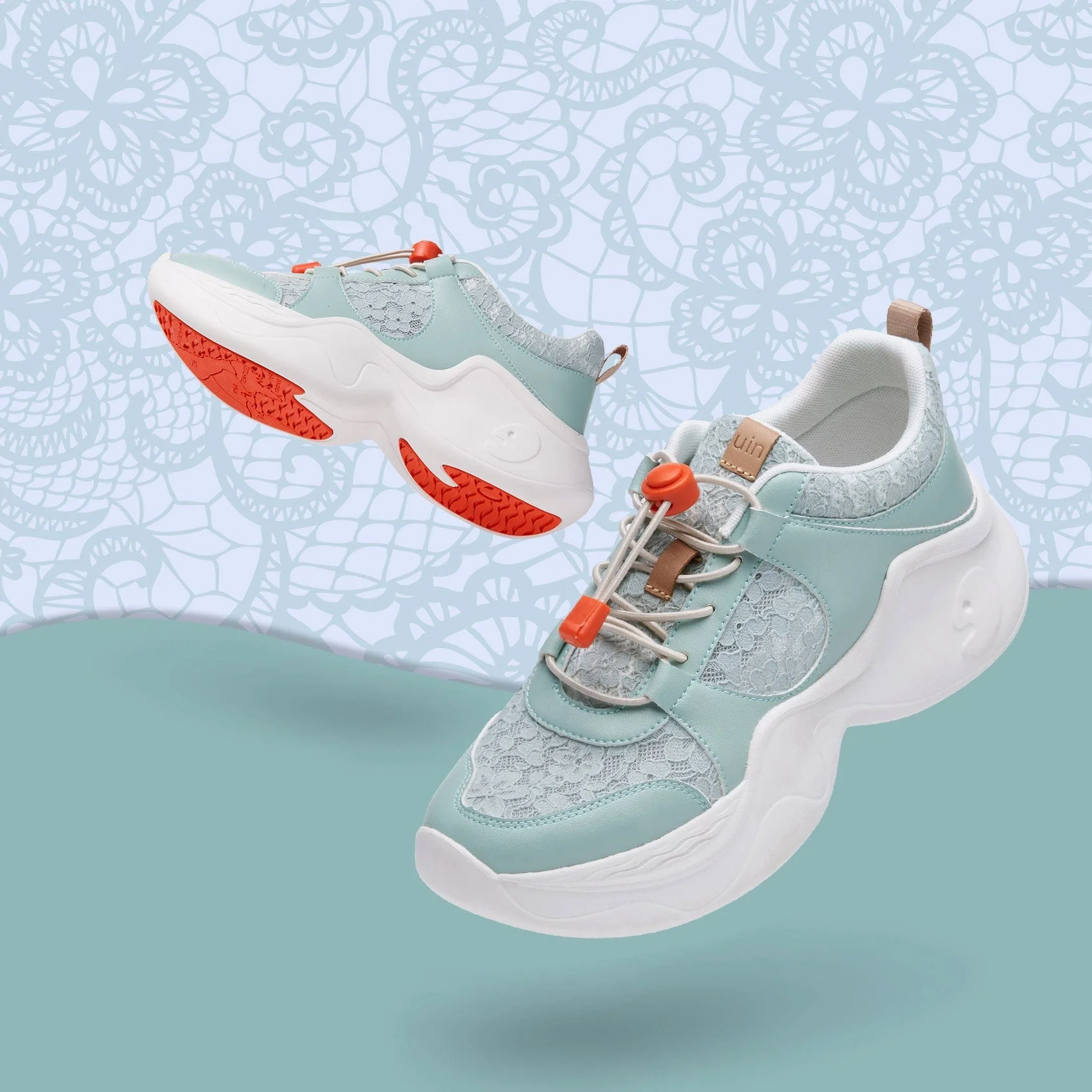 Mintcream Lace Palma I Women - Image 3